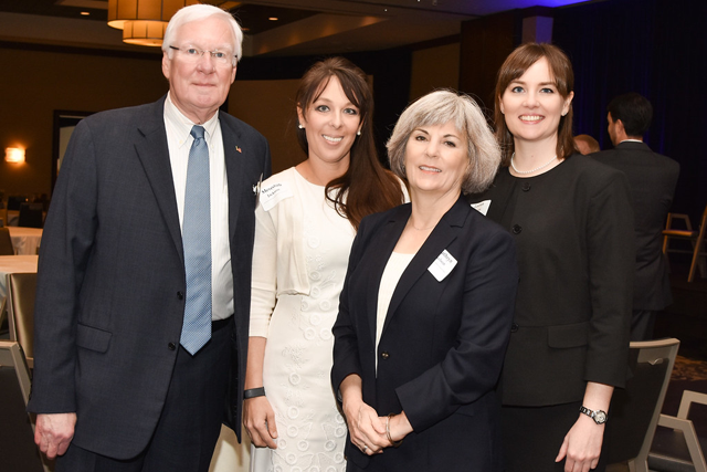 Ted Nelson with his wife Kathryn, and daughters Meredith and Lauren