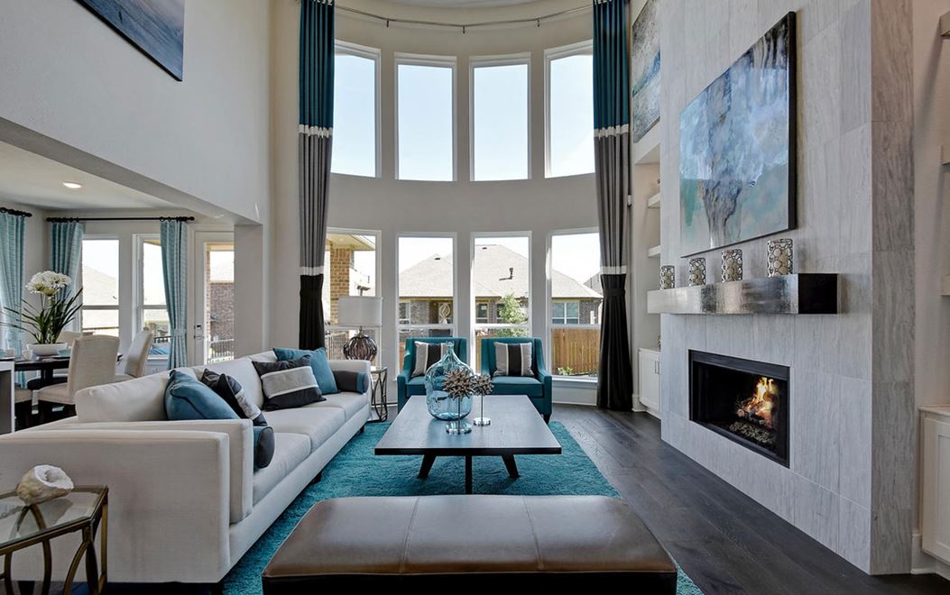 Interior of model home at Sweetwater community