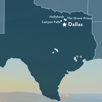 Map of Dallas, Texas