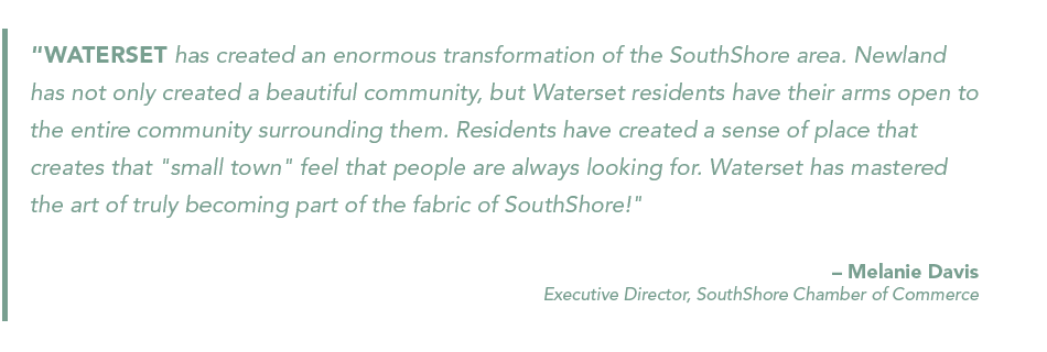 Quote from Melanie Davis, Executive Director, SouthShore Chamber of Commerce