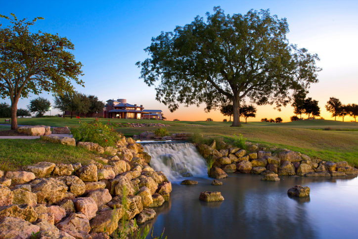 Waterfall on the golf course at Teravista