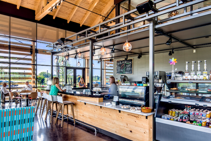 Interior of Farmhouse Cafe at Wendell Falls