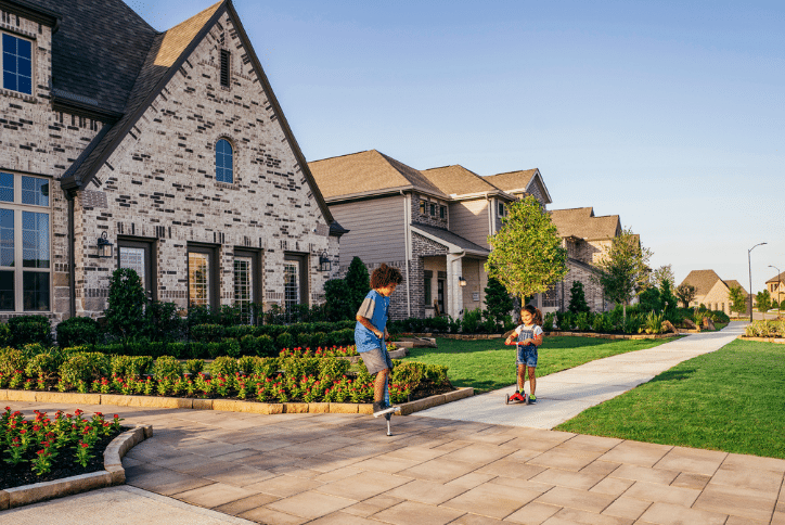 Elyson Streetscape New Homes in Katy, TX